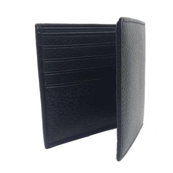 Prada Mens Bifold Nero Black Vitello Grain Leather Wallet in Nero Black, authentic new wallet, image 10