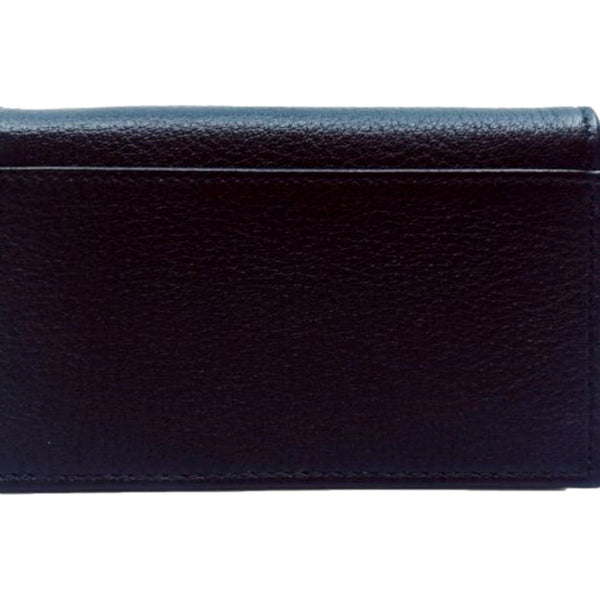 Prada Saffiano Black Snap Bifold Card Holder Wallet in Nero Black, authentic new wallet, image 2