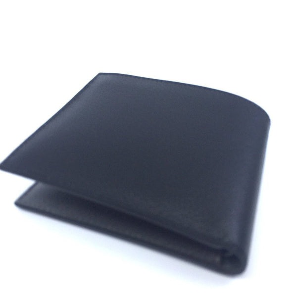 Prada Mens Wallet Black Gray Vitello Micro Grain Leather Bifold in Black, authentic new wallet, image 2