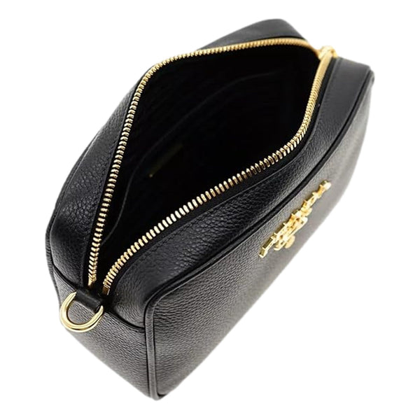 Prada Vitello Phenix Black Leather Crossbody Bag in Black, authentic new handbag, image 2