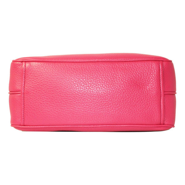 Prada Peonia Pink Vitello Phenix Leather Double Zip Crossbody in Peonia Pink, authentic new handbag, image 4