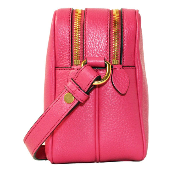 Prada Peonia Pink Vitello Phenix Leather Double Zip Crossbody in Peonia Pink, authentic new handbag, image 3