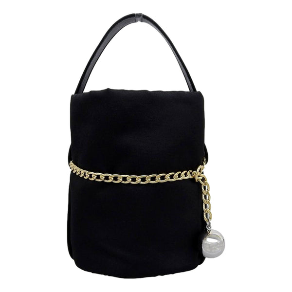 Prada Petit Sac Noir Mini black bucket bag back view