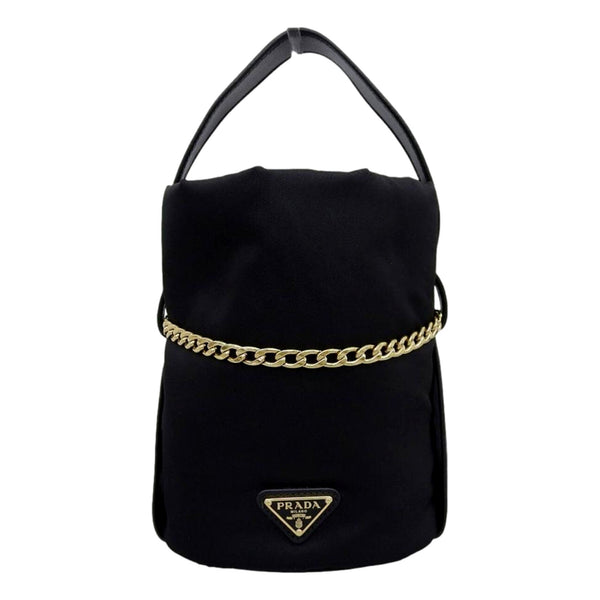 Prada Petit Sac Noir Mini bucket bag black front view