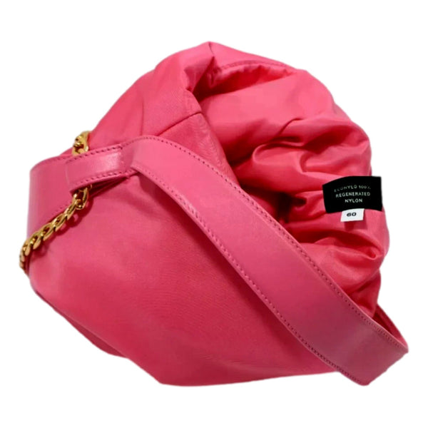 Prada Petit Sac Noir Mini pink bucket bag back view
