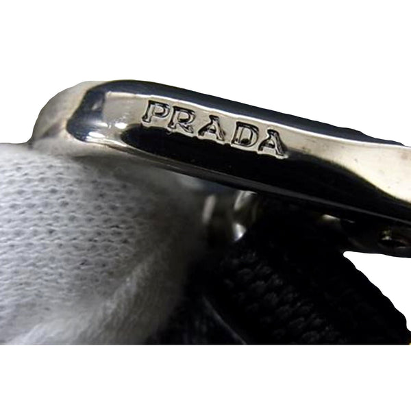 Prada Pradamalia Trick Robot Wood and Metal Begonia Pink Bag Charm in Begonia Pink, authentic new keychain, image 3
