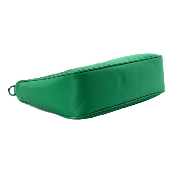 Prada Re-Edition 2005 green nylon bag bottom view