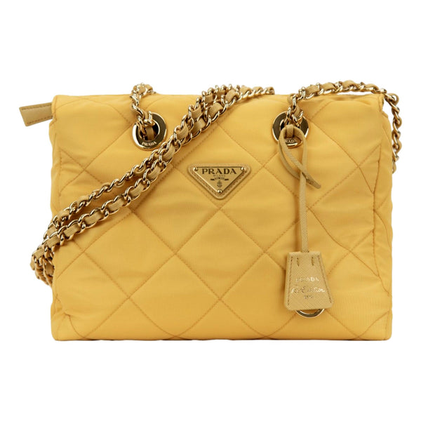 Prada Re-Edition Maize Yellow 1995 Chaine Re-Nylon Tote Bag in Maize Yellow, authentic new handbag, image 1