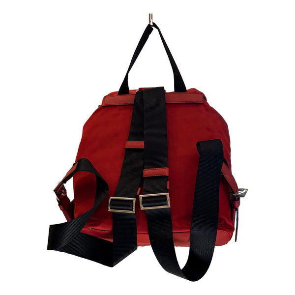 Prada Re-Edition Re-Nylon Burgundy Drawstring Backpack Medium in Fuoco Burgundy Red, authentic new handbag, image 7