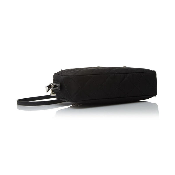 Prada Re-Edition Nylon Quilted Black Triangle Logo Crossbody Bag in Black, authentic new handbag, image 6