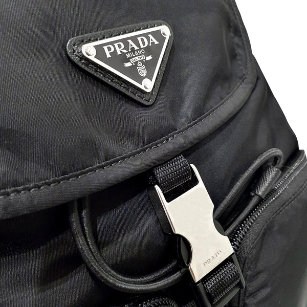 Prada Re-Nylon Black Drawstring Small Rucksack Backpack in Black, authentic new handbag, image 9