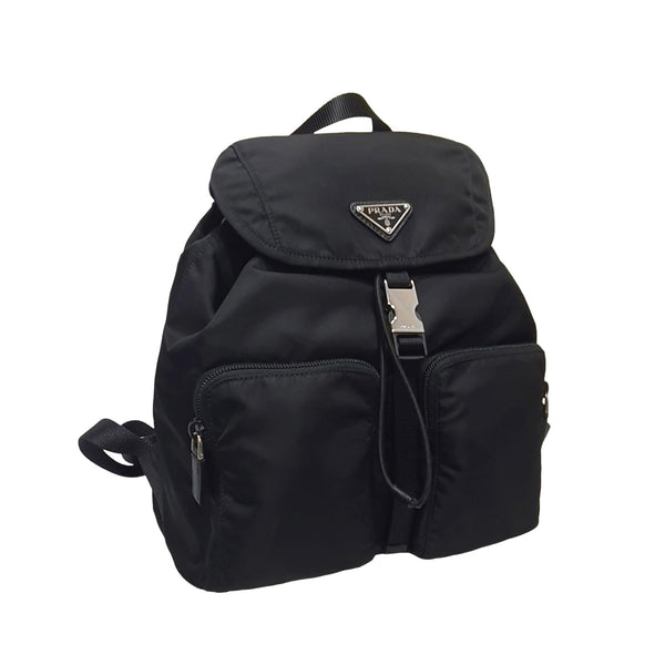 Prada Re-Nylon Black Drawstring Small Rucksack Backpack in Black, authentic new handbag, image 4