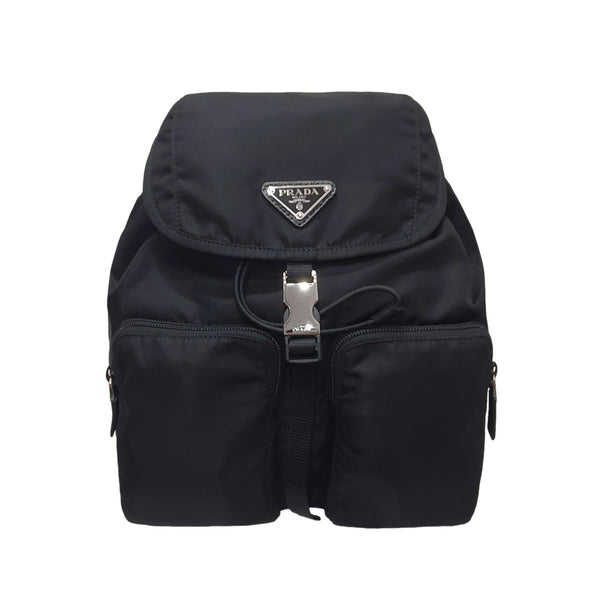 Prada Re-Nylon Black Drawstring Small Rucksack Backpack in Black, authentic new handbag, image 1