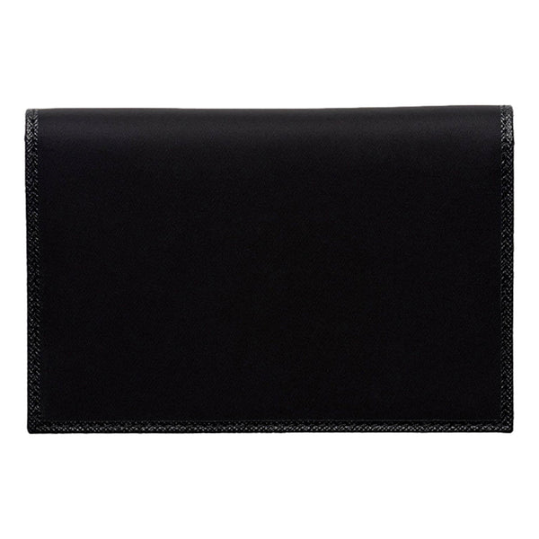 Prada Black Re-Nylon Tessuto Saffiano Passport Holder in Black, authentic new wallet, image 4