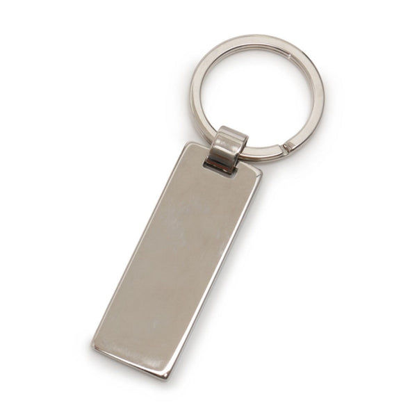Prada Rubino Red Enamel Silver Metal Keyring Keychain in Rubino Red, authentic new keychain, image 3