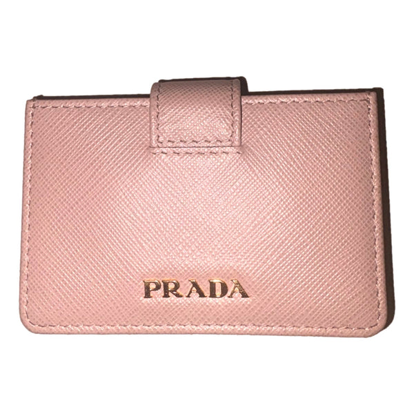 Prada Saffiano Leather Cipria Beige Accordion Card Case Wallet in Cipria Beige, authentic new wallet, image 1
