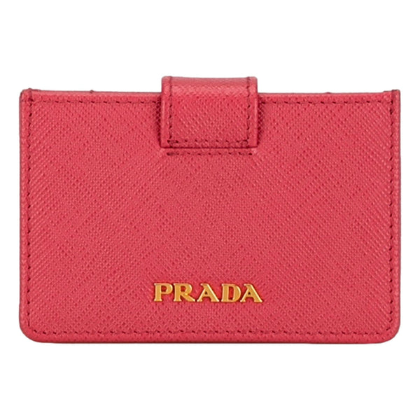 Prada Saffiano Leather Peonia Hot Pink Accordion Card Case Wallet in Hot Pink, authentic new wallet, image 1