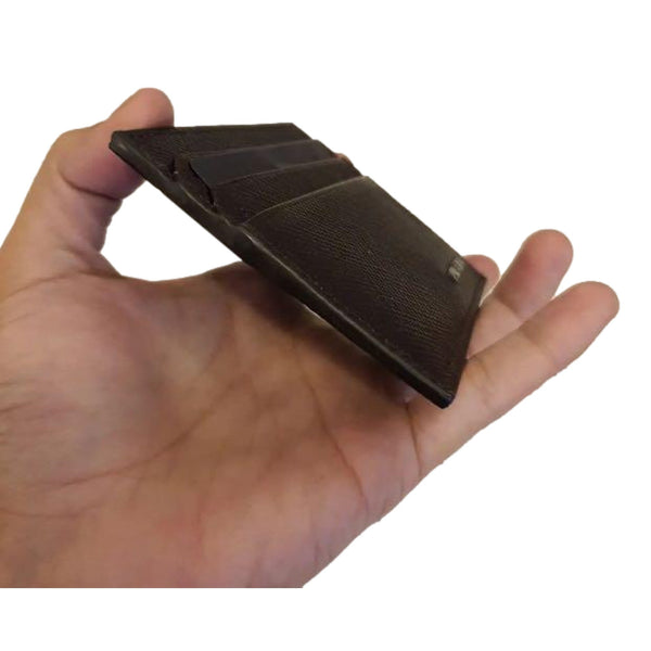 Prada Saffiano Mens Bruciato Brown Credit Card Wallet in Bruciato Brown, authentic new wallet, image 6