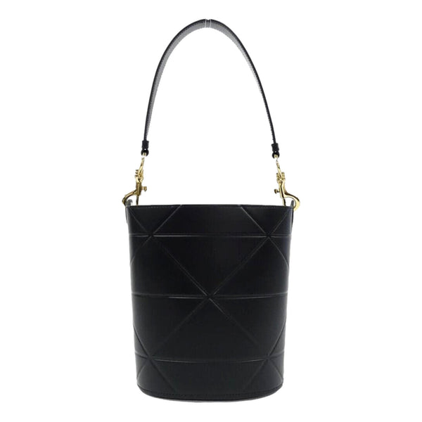 Prada Soft Calf Leather Bucket Crossbody Handbag Nero Black in Nero Black, authentic new handbag, image 2