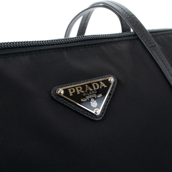 Prada Tessuto Nylon Black Convertible Shopping Tote in Black, authentic new handbag, image 5