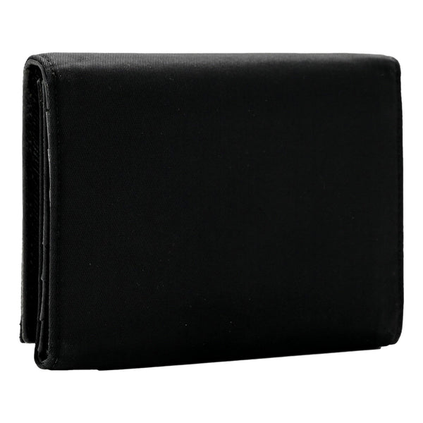 Prada Tessuto Nylon Tri-Fold Compact Wallet Black in Black, authentic new wallet, image 2