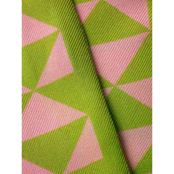Prada Green and Pink Geometric Print Silk Thin Scarf in Green and Pink, authentic new scarves & shawl, image 3