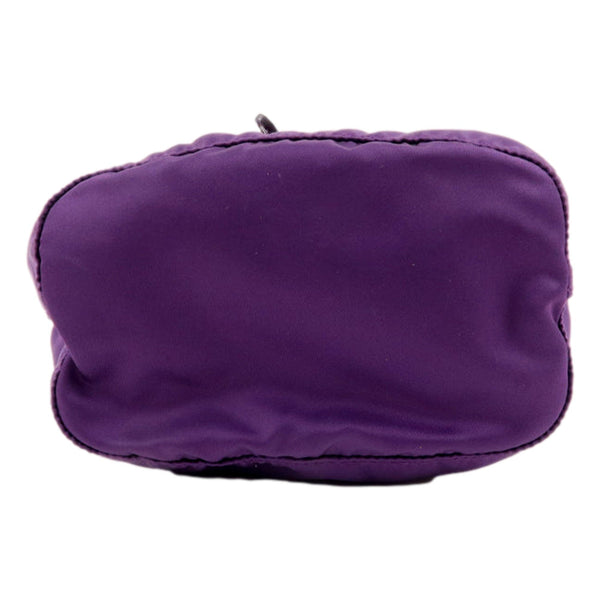 Prada UVA Purple Tessuto Nylon Triangle Logo Drawstring Bucket Bag in UVA Purple, authentic new handbag, image 8