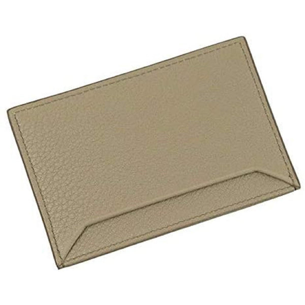 Prada Vitello Grain Argilla Grey Leather Small Card Holder Wallet in Red, authentic new wallet, image 2