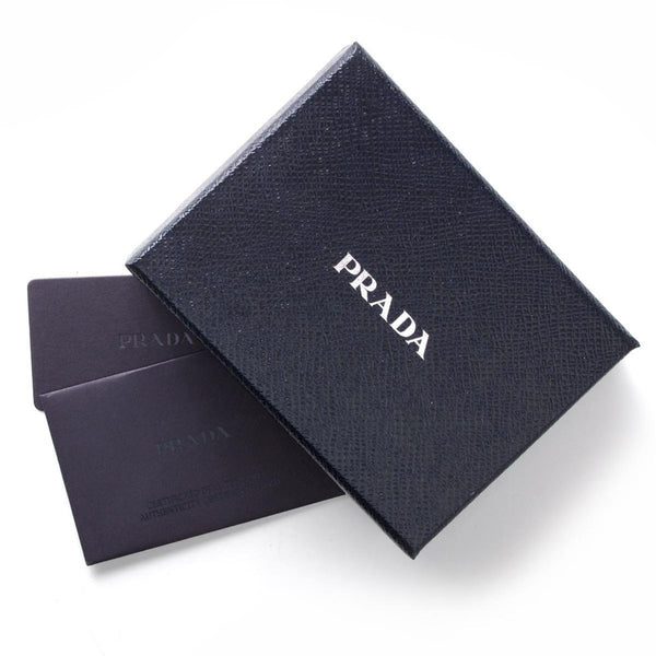 Prada Vitello Grain Leather Card Holder Cipria Beige Gold Logo in Beige, authentic new wallet, image 4