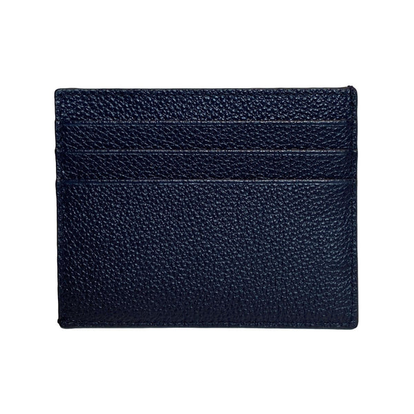Prada Vitello Micro Grain Leather Baltico Blue Card Holder Wallet in Blue, authentic new wallet, image 2