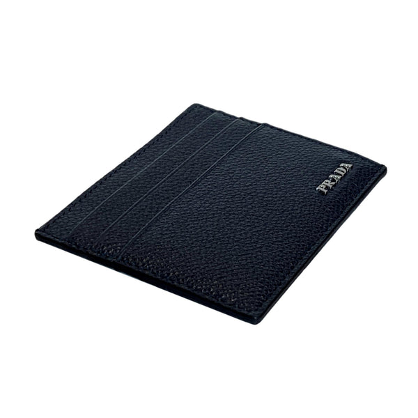 Prada Vitello Micro Grain Leather Baltico Blue Card Holder Wallet in Blue, authentic new wallet, image 3