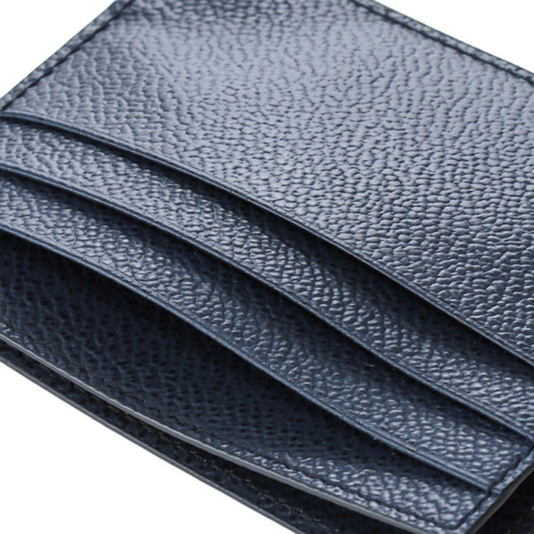 Prada Vitello Micro Grain Navy Triangle Logo Cardholder Wallet in Navy, authentic new wallet, image 3