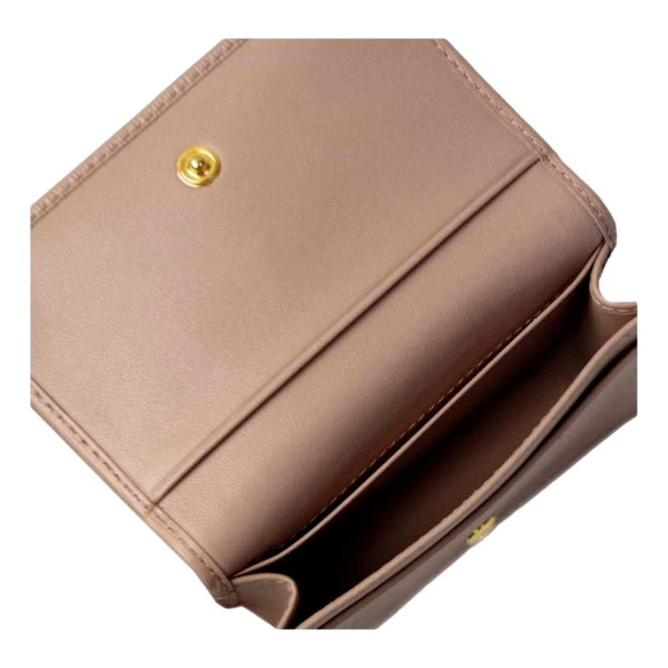 Prada Vitello Move Mini Cardholder Wallet Cipria Beige Leather in Cipria Beige, authentic new wallet, image 6