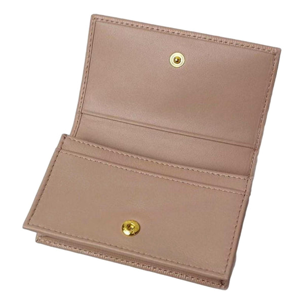 Prada Vitello Move Mini Cardholder Wallet Cipria Beige Leather in Cipria Beige, authentic new wallet, image 4