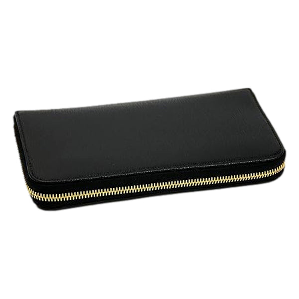 Prada Vitello Move Nero Black Leather Zip Around Long Wallet Gold Triangle Logo in Nero Black, authentic new wallet, image 2