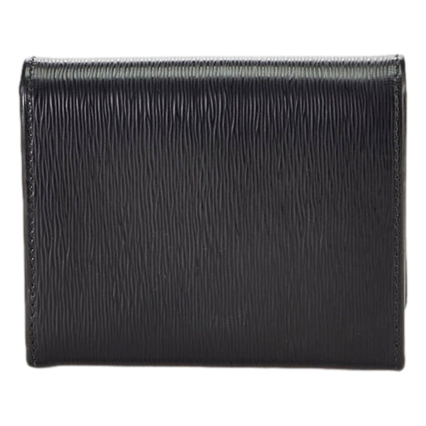 Prada Vitello Move Nero Black Triangle Logo Leather Bifold Snap Wallet – logo and identifying detail 2
