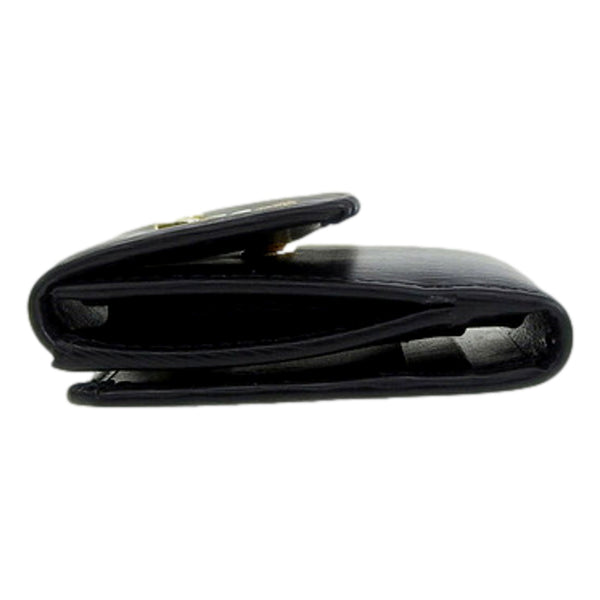 Prada Vitello Move Nero Black Trifold ID Holder Snap Wallet in Black, authentic new wallet, image 4