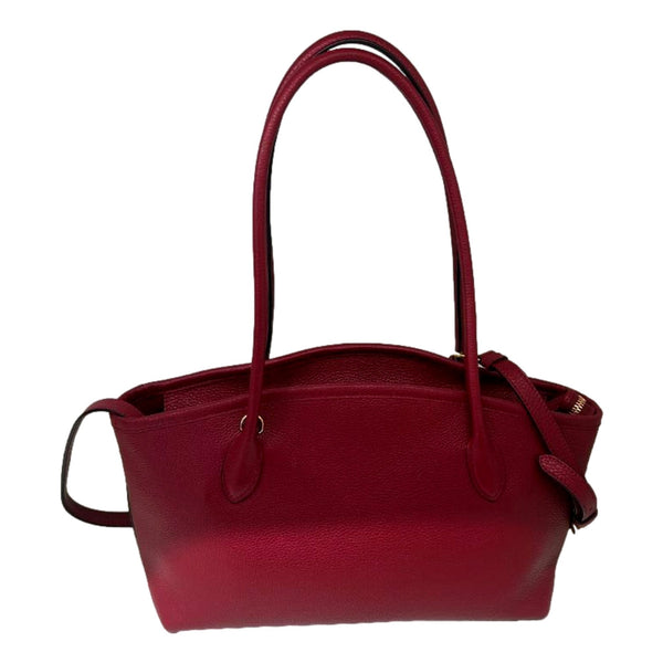 Prada Rubino Red Vitello Phenix Leather Top Handle Shoulder Bag in Rubino Red, authentic new handbag, image 6
