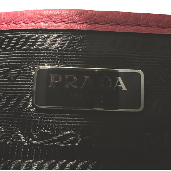 Prada Vitello Phenix Pink Leather Small Camera Crossbody Bag in Pink, authentic new handbag, image 5