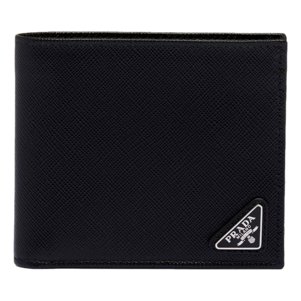 Prada Black Saffiano Leather Wallet with Coin Purse in Nero Black, authentic new wallet, image 1