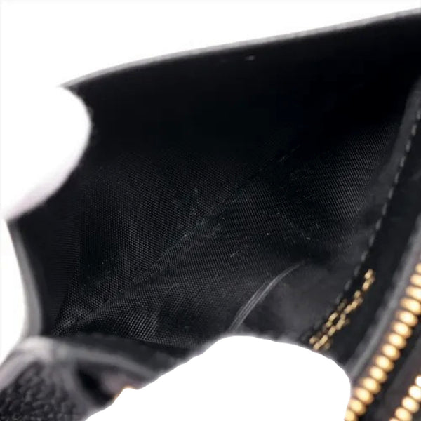 Prada Vitello Grain Leather Zip Top Card Wallet Black in Nero Black, authentic new wallet, image 3