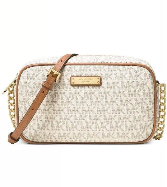 Michael Kors Vanilla Jet Set East West Crossbody Bag