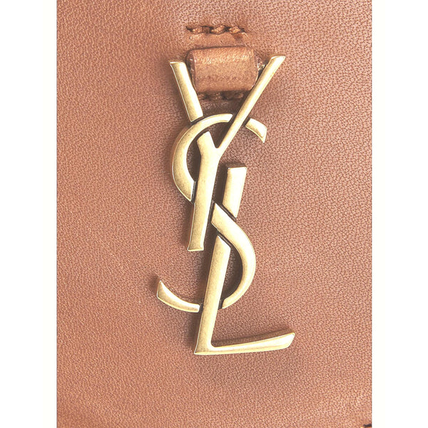 Saint Laurent Baby Kaia Satchel Brown Smooth Leather Micro Bag in Brown, authentic new handbag, image 6