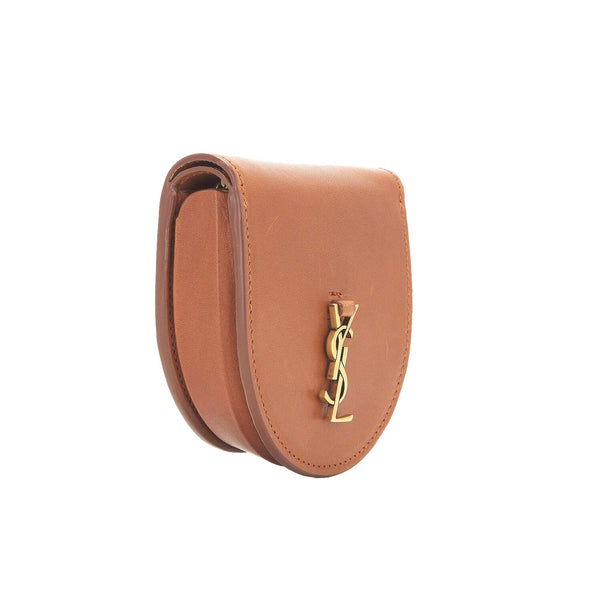 Saint Laurent Baby Kaia Satchel Brown Smooth Leather Micro Bag in Brown, authentic new handbag, image 4