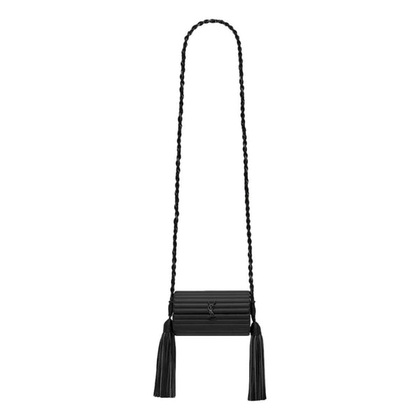 Saint Laurent Opium Plexiglass Minaudiere Box Bag Black in Black, authentic new handbag, image 3