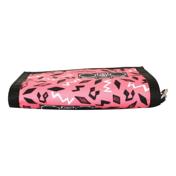 Saint Laurent Buffalo Pink Nylon Radio Chain Trifold Wallet in Pink, authentic new wallet, image 5