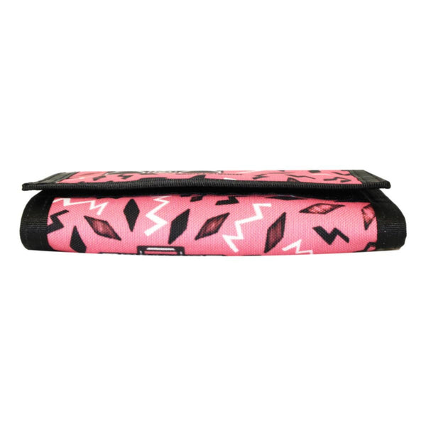 Saint Laurent Buffalo Pink Nylon Radio Chain Trifold Wallet in Pink, authentic new wallet, image 4