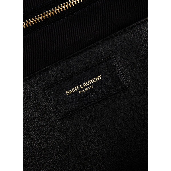 Saint Laurent Jamie YSL Black Patent Leather Large Shoulder Bag in Black, authentic new handbag, image 6