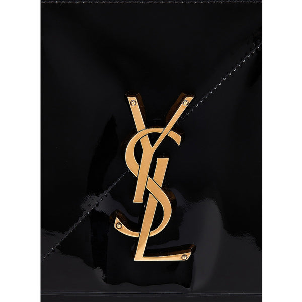 Saint Laurent Jamie YSL Black Patent Leather Large Shoulder Bag in Black, authentic new handbag, image 7