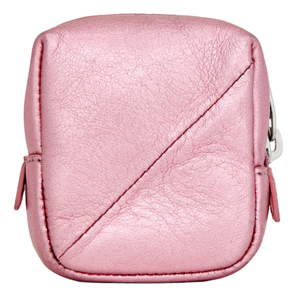 Saint Laurent Jamie YSL Keyring Cube Pink Leather in Light Pink, authentic new keychain, image 2
